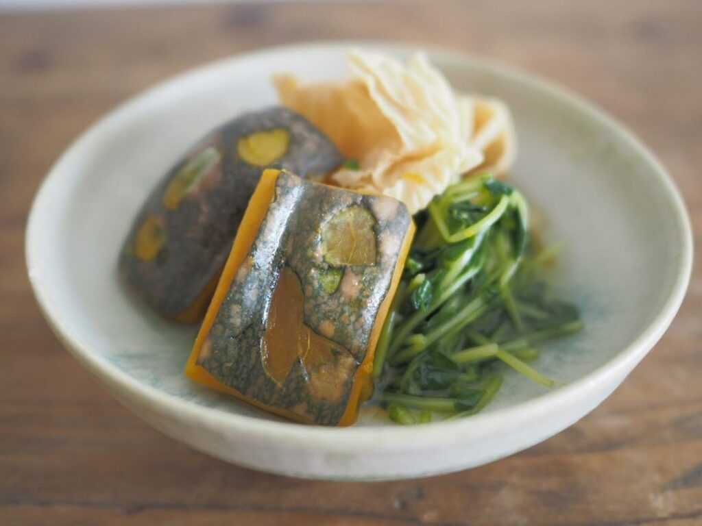 Fine taste - Pumpkin Nimono / かぼちゃの煮物 盛り付け