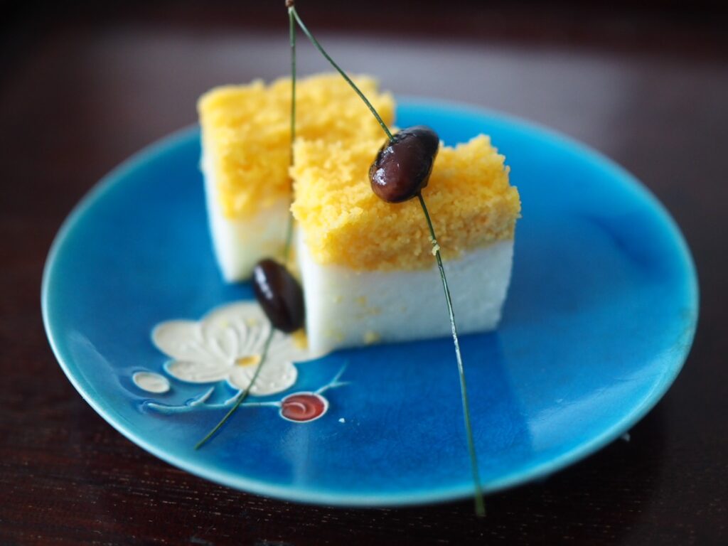 Osechi cooking 2023 ⑫”Nishiki Tamago”, steamed egg cake / 究極の卵タイム・錦玉子