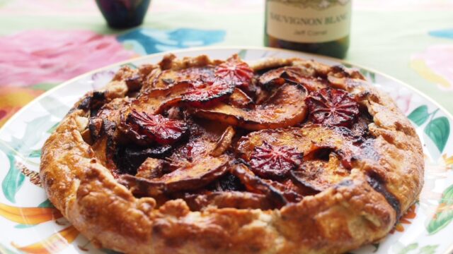 blood orange tart in Paris