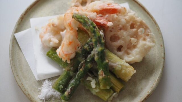 How to & tips: Asparagus & Shrimp Tempura / 季節の天ぷら、アスパラガス編