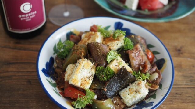 Ratatouille for Grown ups, with Watermelon Salad / 大人のラタトゥイユ＆スイカサラダ