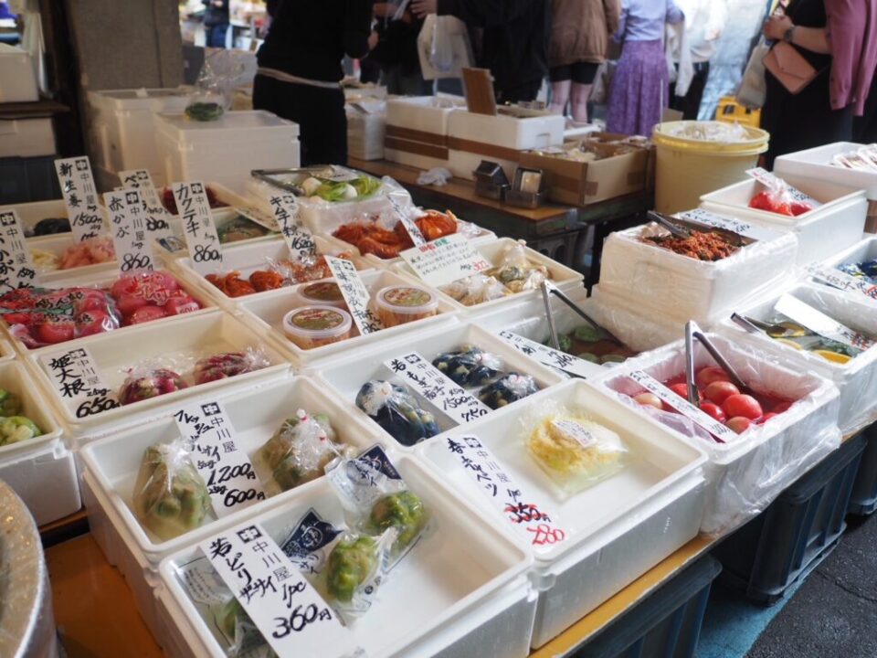 Tsukemono shop in Tsukiji