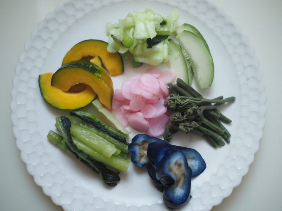 Tsukemono Breakfast in Japan