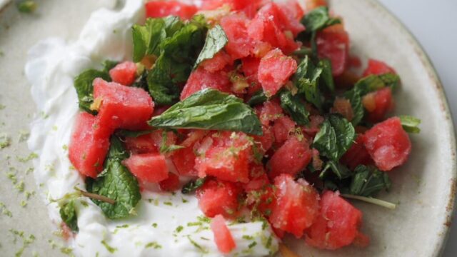 “Watermelon Granita” Refreshing Simplicity at its best /  スイカのグラニテ