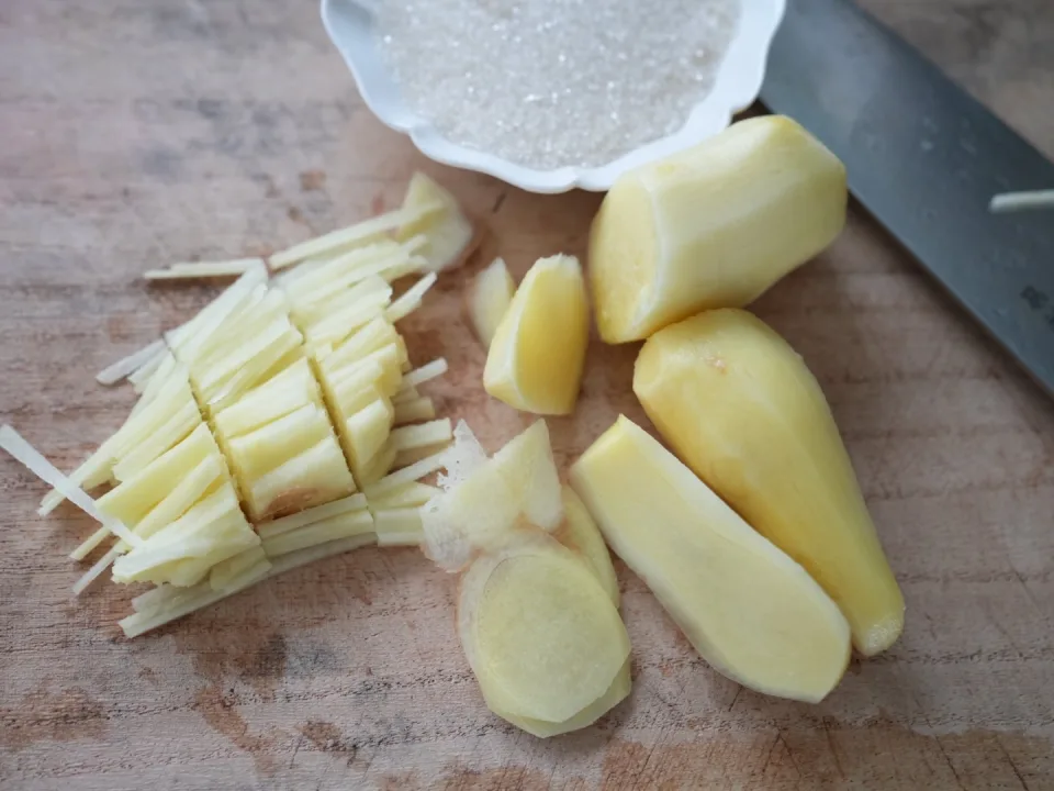 homemade candied ginger