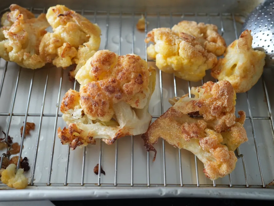 Rachel Roddy Cauliflower Wedges with Polenta Coating