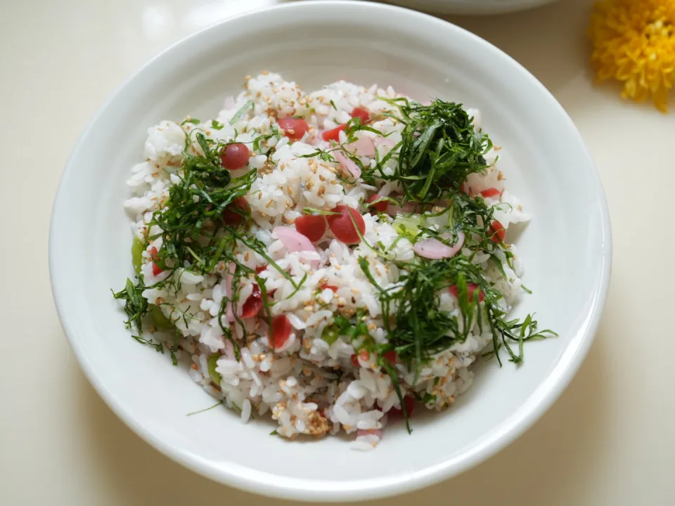 maze gohan Chirimen umeboshi